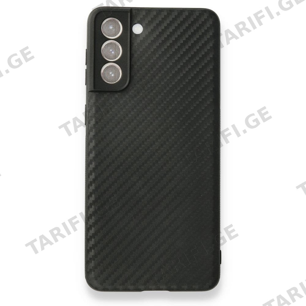 Samsung Galaxy S21 Carbonix Silicon Case სილიკონის ქეისი – შავი