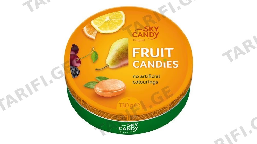 კანფეტი C&H Sky Candy შერეული ხილის წვეთები 130გრ