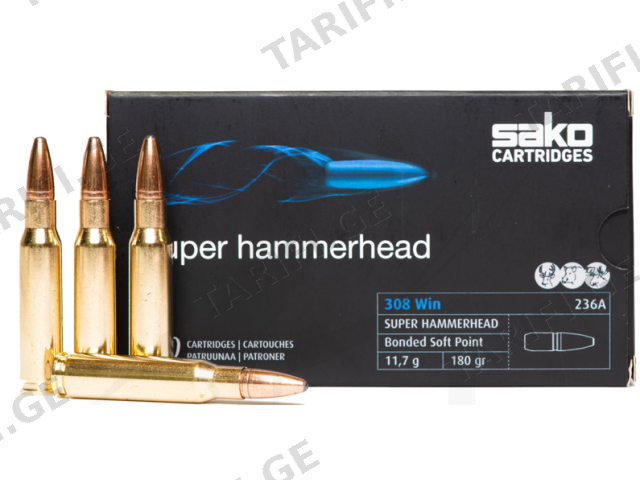 SAKO 308WIN SUPER HAMMERED 180GR