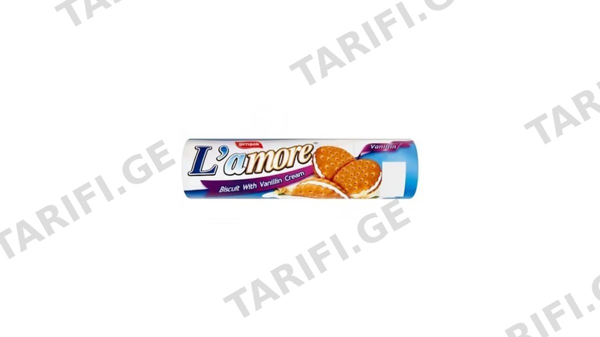 LAMORE ორცხობილა ვანილის კრემით-150გ