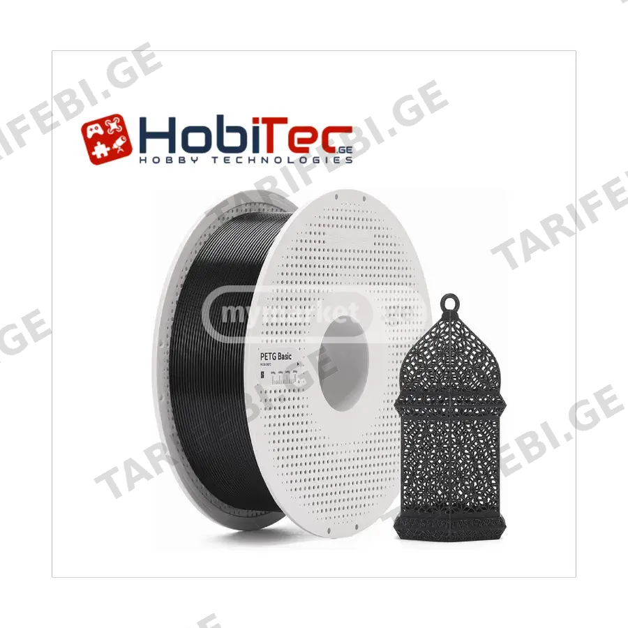 PETG Basic 1KG Black(30105) Filament with spool
