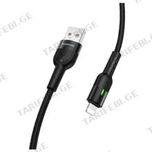 BOROFONE BU17 Starlight smart power off charging data cable for Lightning