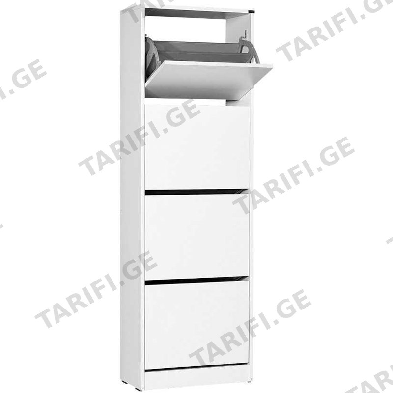 ფეხსაცმლის კარადა ADORE SHC-340-BB-1 (157 სმ) WHITE