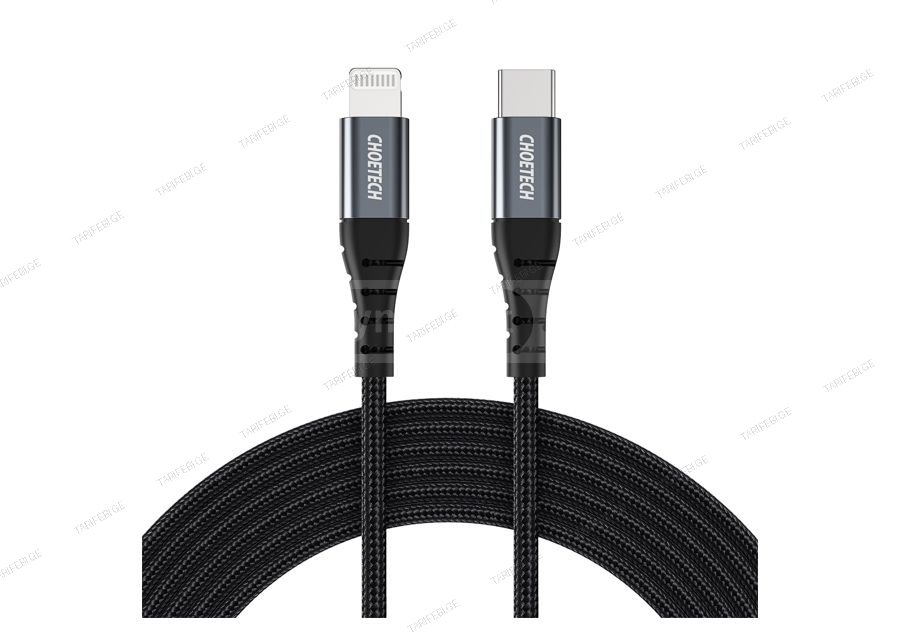 Choetech IP0041 2m type-c to lightening MFI nylon braid cabl