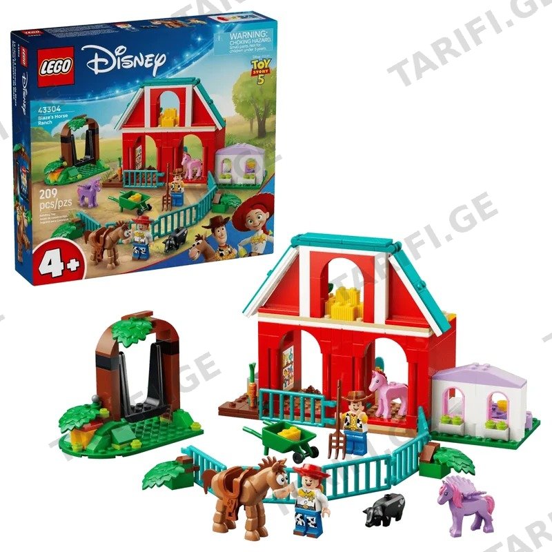 კონსტრუქტორი LEGO DISNEY BLAZE'S HORSE RANCH 43304, 209 ნაწილი