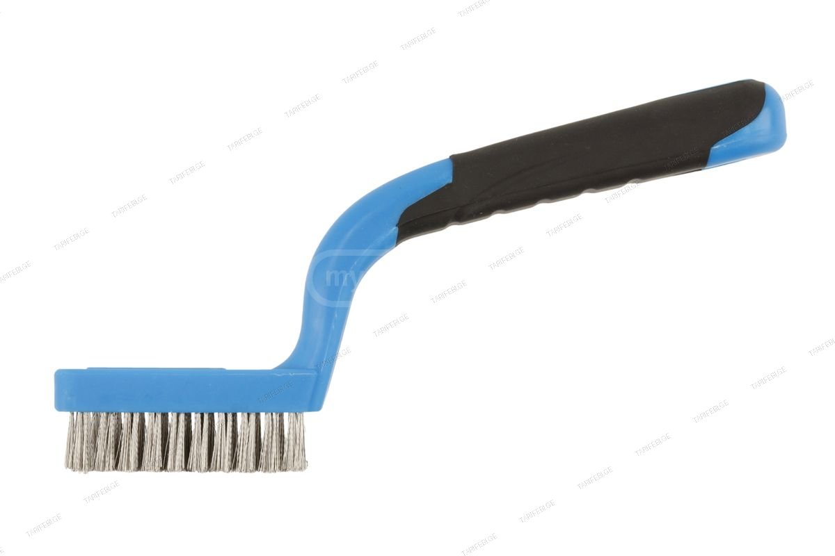 HT3B643 ჯაგრისი უჟანგავი Inox wire brush with a scraper, 3 x