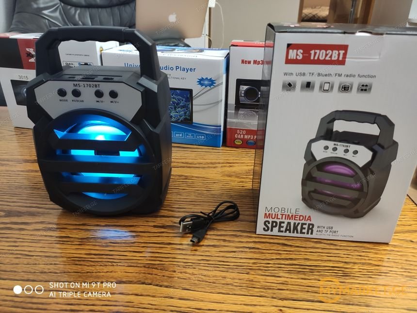 MS-1702 mobile Bluetooth speaker, USB, FM, TF