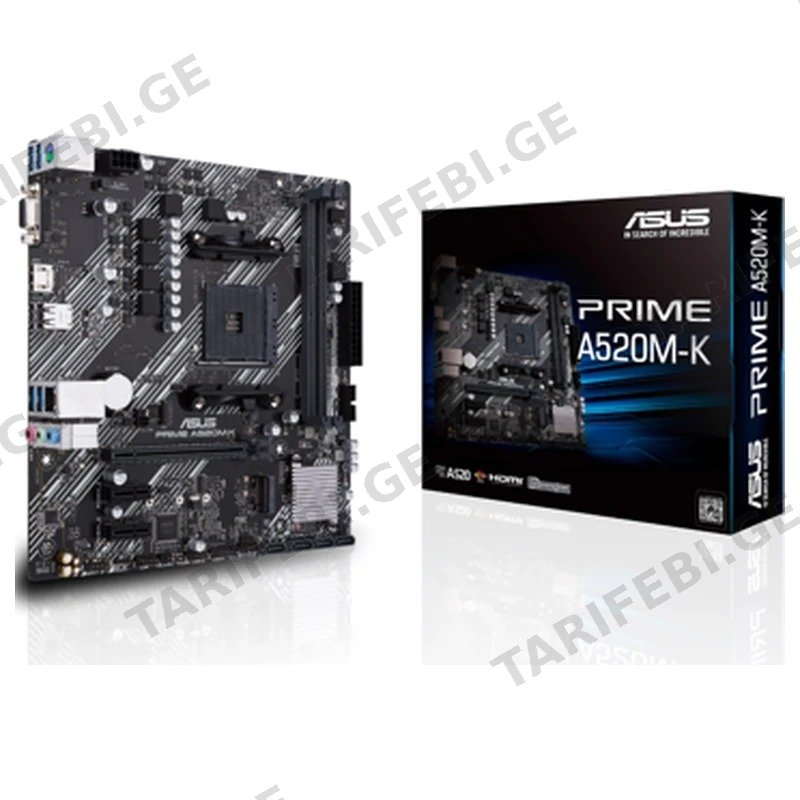 დედა დაფა ASUS PRIME A520M-K AM4 SOCKET DDR4