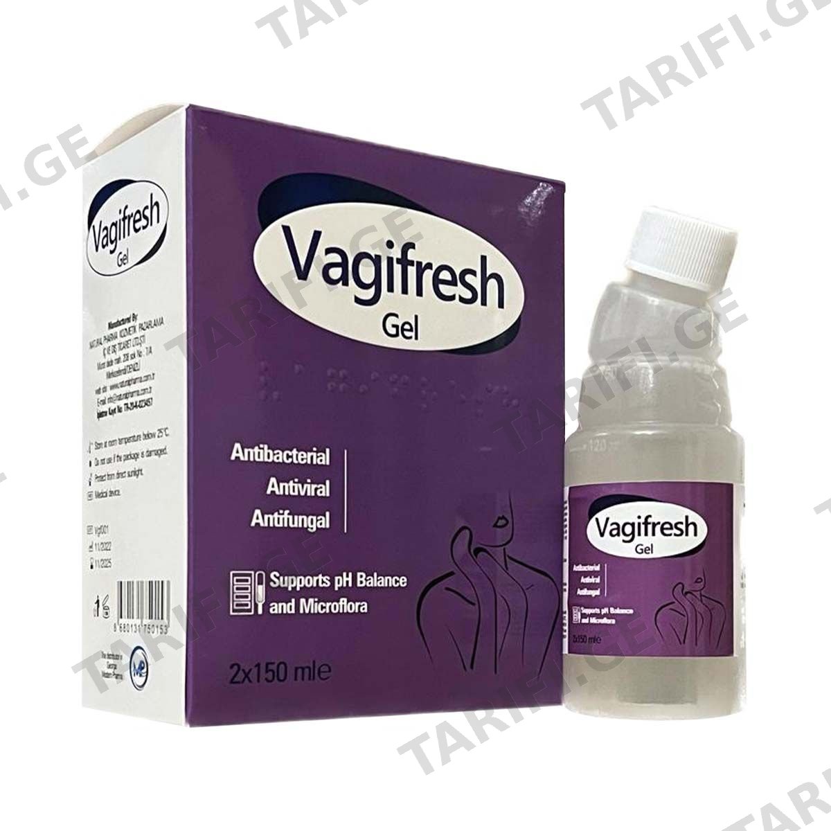 Vagifresh - ვაგიფრეში ვაგინალური გელი 150მლ 2 ცალი