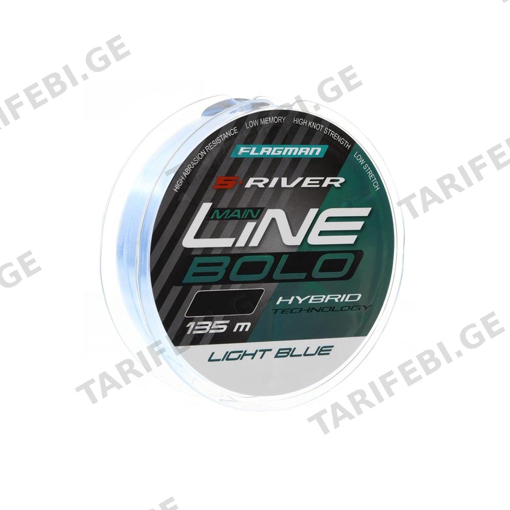 ძუა Flagman S-RIVER BOLO 0,20mm 135m LIGHT BLUE