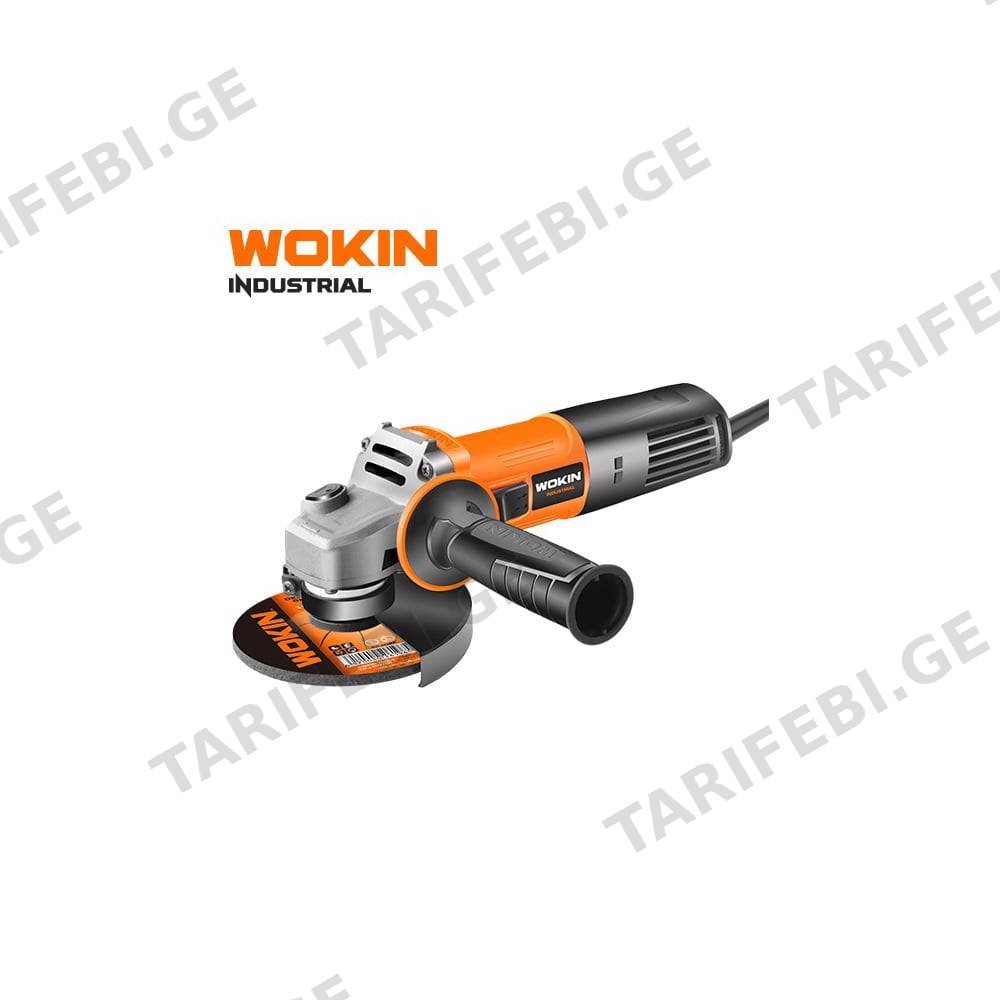 კუთხსახეხი Wokin 784685, 125mm, 850W 12000Rpm, Black/Orange