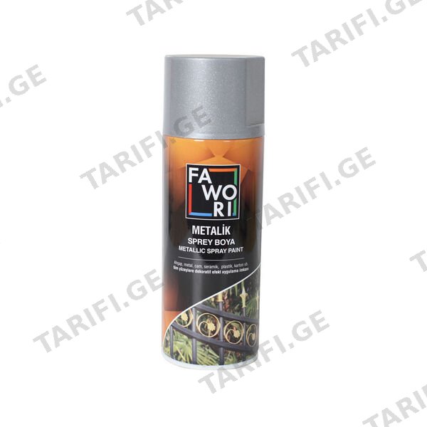 რუხი საღებავი სპრეი FAWORI 357 MET. GREY 400 ML