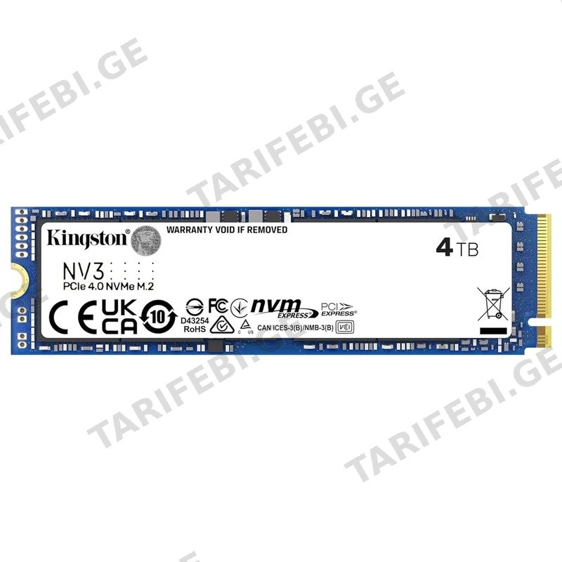 შიდა მყარი დისკი SSD KINGSTON SNV3S/4000G 4TB M.2