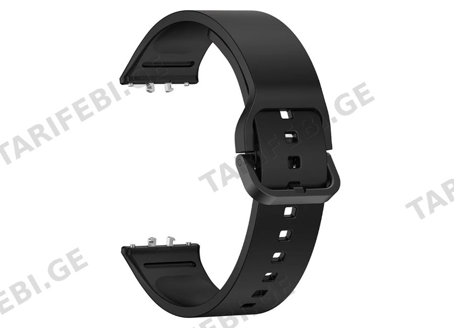 სამაჯური For Samsung Galaxy Fit3 Watch Band Soft Silicone Strap Replacement - Black