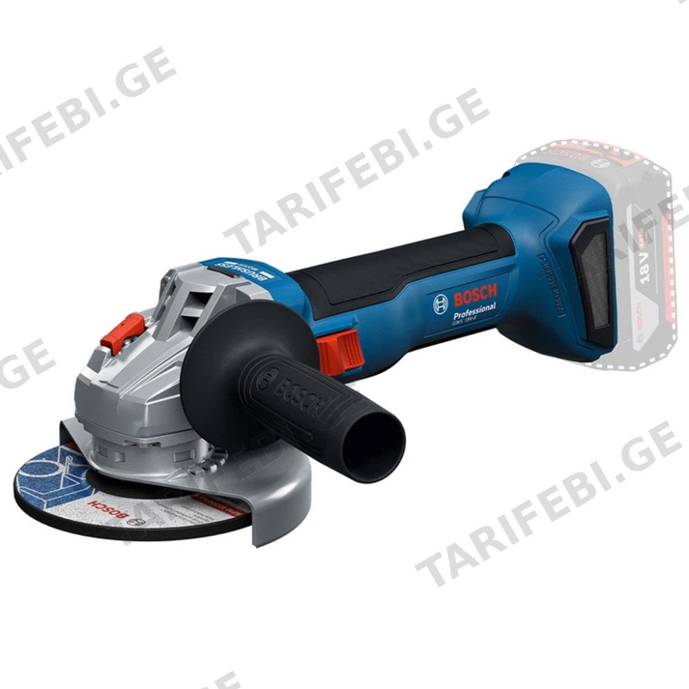 კუთხსახეხი მანქანა (ბარგალკა) Bosch GWS 18V-8 Solo 125 მმ
