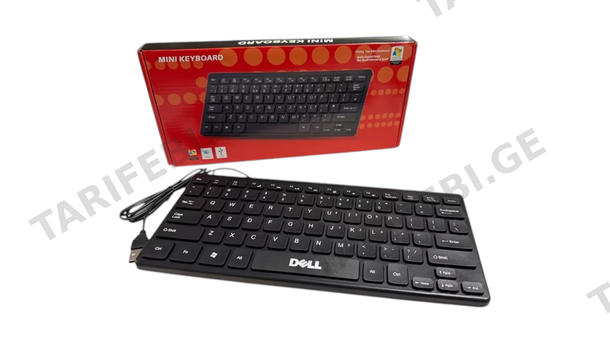 Mini Keyboard with USB cable შავი