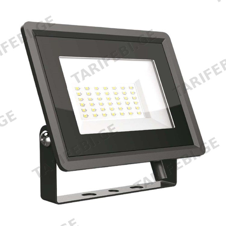 ლედ პროჟექტორი  V-TAC 30W SMD  F სერია შავი ფერი  6400K 6745