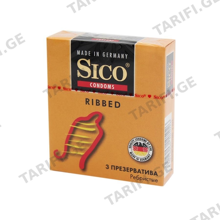 პრეზერვატივი N3 Ribbed /სიკო
