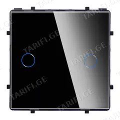 ჩამრთველი ჩარჩოს გარეშე სენსორით Socket Elegant Wireless Wi-Fi 2 შავი