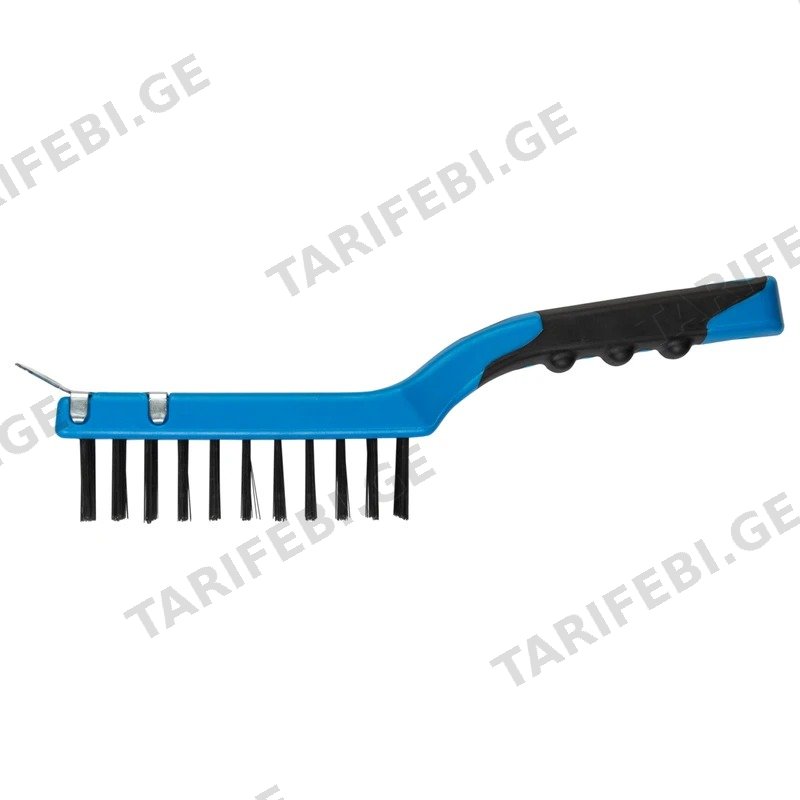 მეტალის ჯაგრისი საფხეკით HOGERT HT3B638, 4X11