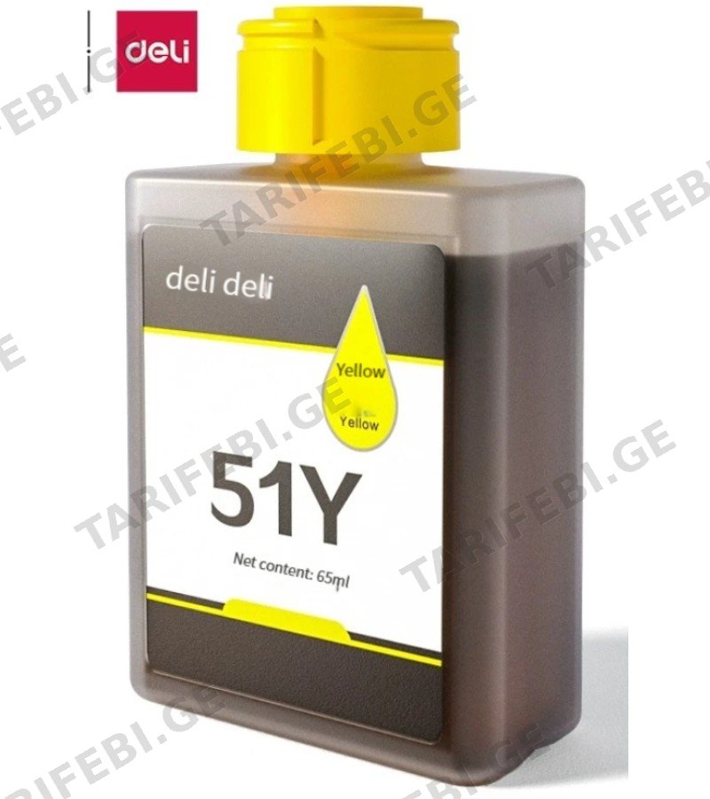 მელანი 51Y 65ml YELLOW მწარ. deli