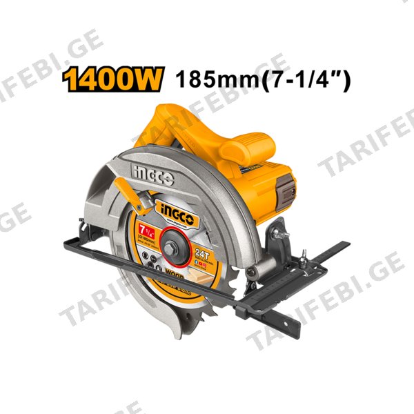 ცირკულარული ხერხი 1400 ვტ CS18538 INGCO