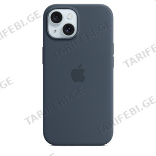 Apple Iphone 15 Plus Silicone Case With Magsafe - Storm Blue (mt123zm/a) (145663)