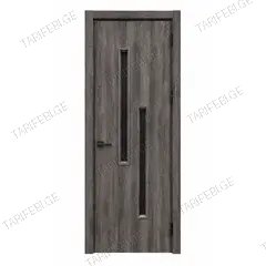 კარის ბლოკი Omis EKOSHPON Techno 02 ვენგე 34x700x2150 mm მინა შავი