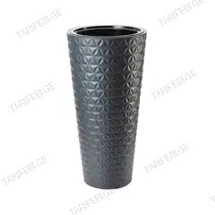 საყვავილე ქოთანი FORM PLASTIC Diamond Slim 40 ანტრაციტი