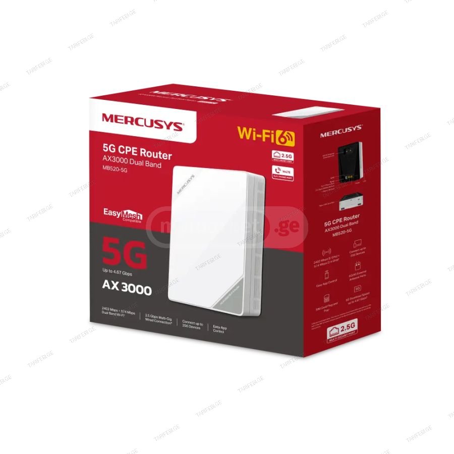 5G Router როუტერი MERCUSYS MB520-5G