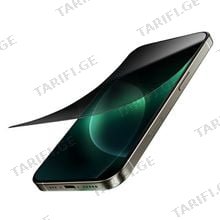 Green Lion 9H Steve Privacy Glass Screen Protector for iPhone 16 Plus Black მობილურის ეკრანის დამცავი