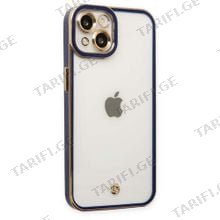 iPhone 14 Liva lense Case სილიკონის ქეისი - ლურჯი