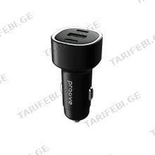 Car Charger Proove Flash 60W (2*Type-C + USB) black