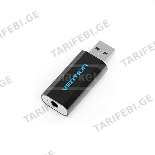 USB ხმის ბარათი - Sound Card Vention 4Pole