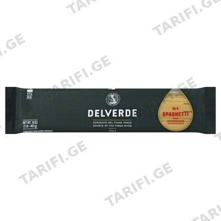მაკარონი/Delverde/ სპაგეტი N4, 500გ