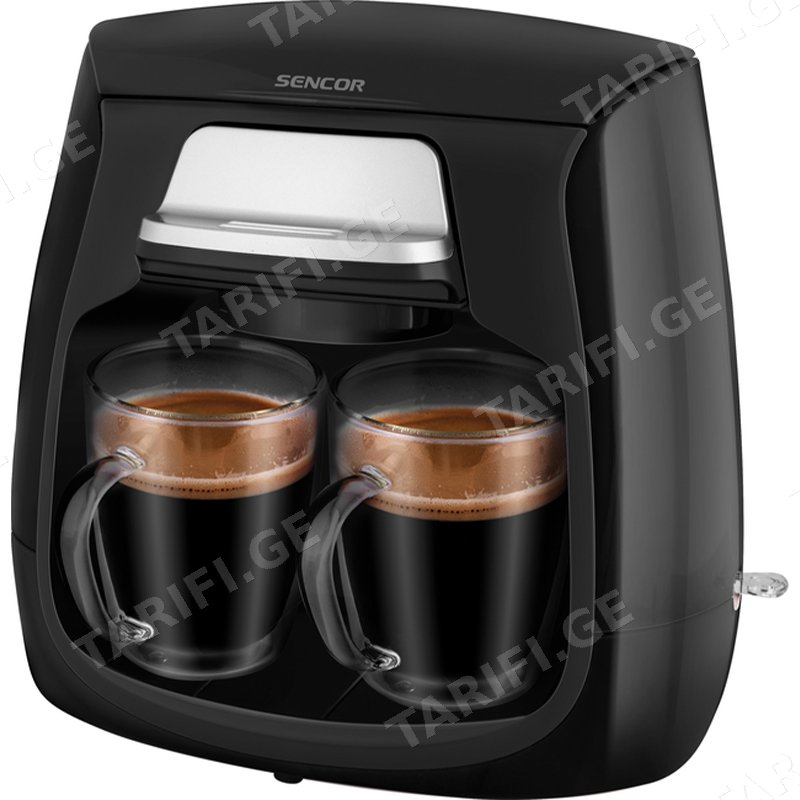 ყავის აპარატი SENCOR SCE 2100BK (500 W, 0.3 L)