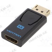 VENTION HBMB0 DisplayPort Male to HDMI Female Adapter Black (DP TO HDMI)