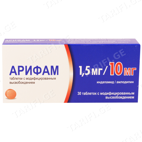 არიფამი ტაბლეტი 1.5მგ+10მგ #30