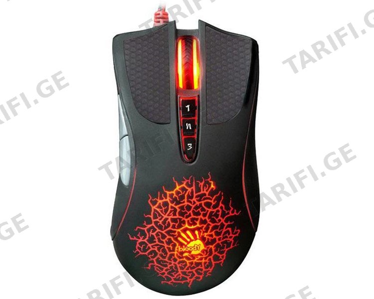 მაუსი A4tech Bloody A90 LIGHT STRIKE RGB Gaming Mouse Black