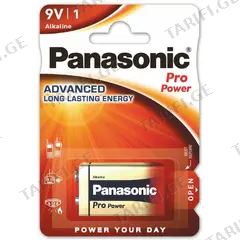 ელემენტი ალკალინი Panasonic 6LR61 ProPower 9V (კრონა)