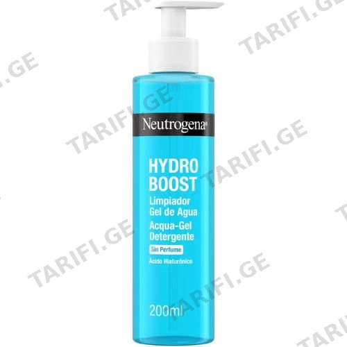 ნეუტროჯენა - Hydro Boost სახის გელი დასაბანი ჰიალურონის მჟავით ნორმალური, მშრალი კანის 200მლ 8345