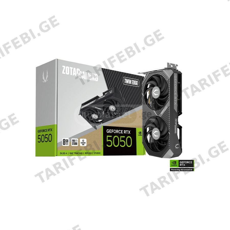 Zotac GAMING GeForce RTX 5050 Twin Edge 8GB 128-Bit GDDR6