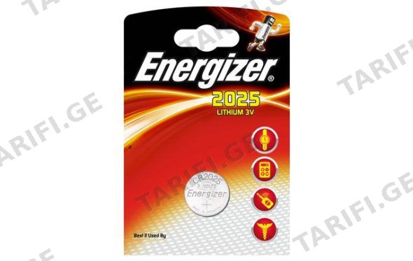 ელემენტი Energizer CR2025 3V Lithium 1 ც