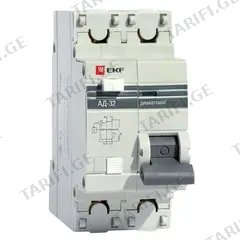 დიფერენციალური ავტოამომრთველი EKF 2P 1P+N 25A 30mA