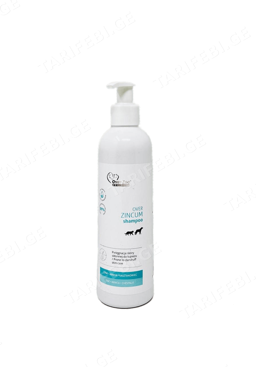 თუთიის შამპუნი Over Zoo 250ml