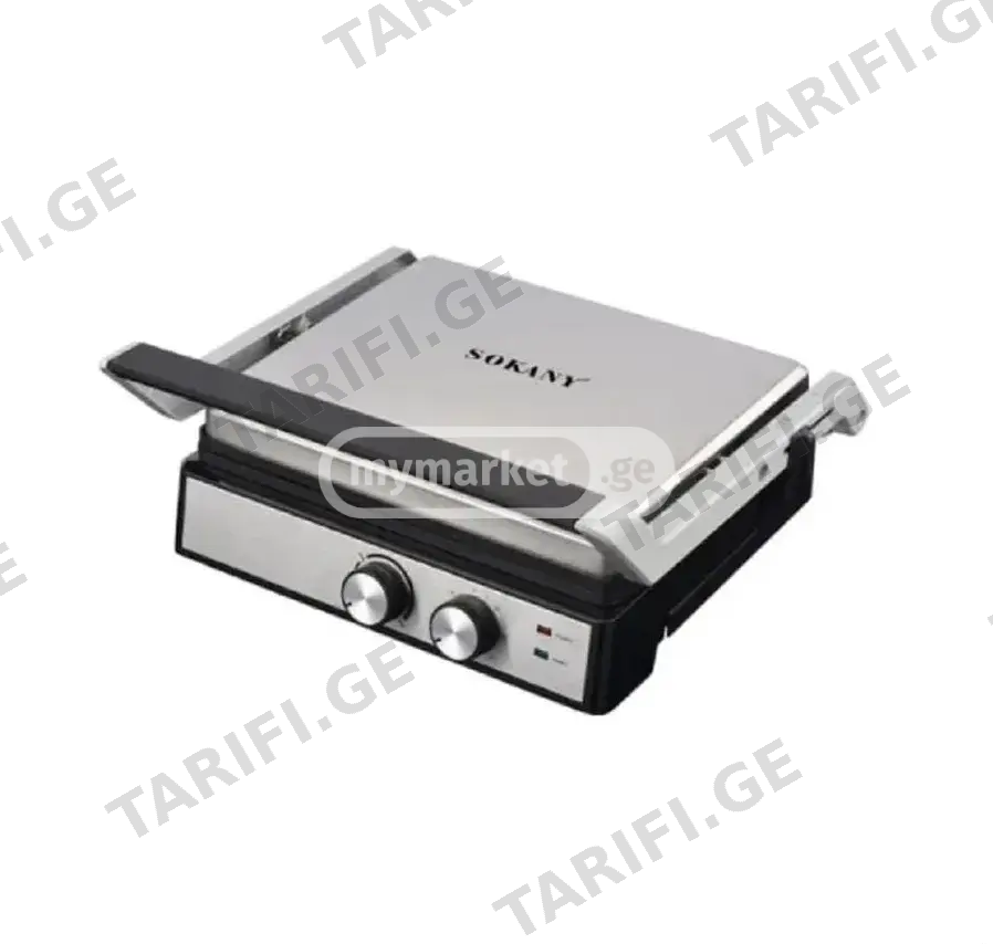 სენდვიჩერი გრილი ტოსტერი ტაიმერით 2000 W