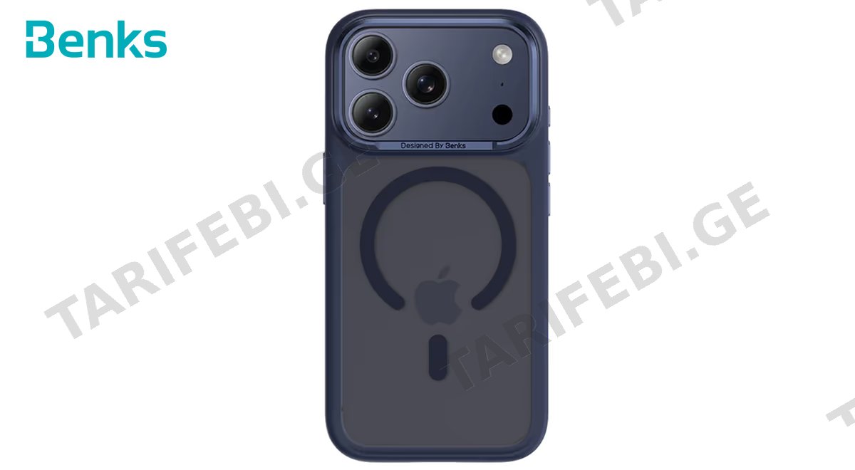 iPhone 17 Pro SkinFriendly Case with Blue MagSafe and Camera Control Button. Premium Quality Case.