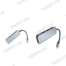 Kingda KDHUB5016 4in1 გადამყვანი ჰაბი USB-C to HDMI 4K+ USB charging