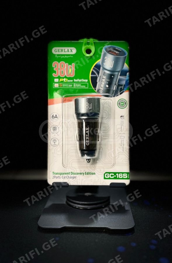 USB and Type-C car Charger Gerlax GC-16S Gerlax C4S