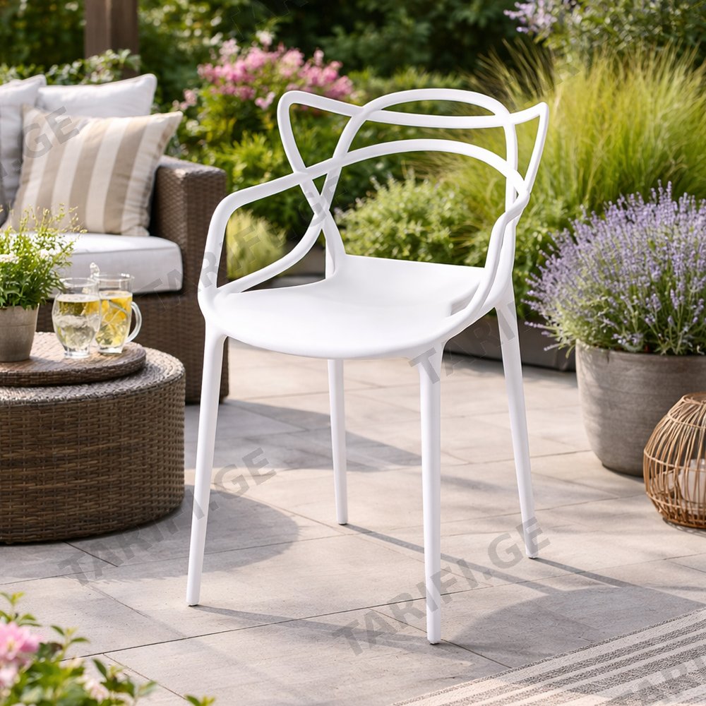 ბაღის სკამი KARMEN CHAIR 50x44x82 WHITE